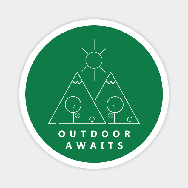 Outdoor Awaits Magnet by mondb